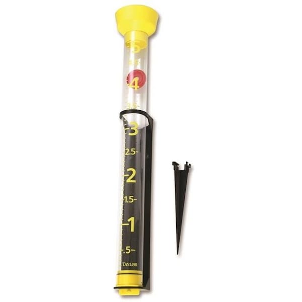 Taylor Precision Products 1371624 Jumbo Junior Rain Gauge; 0 - 50 ft. - Plastic; Multi-Color 1371624 - main
